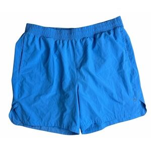 Skora Running Shorts Mens Large Blue Quick Dry Lined Athletic Gym 6.5 Inseam